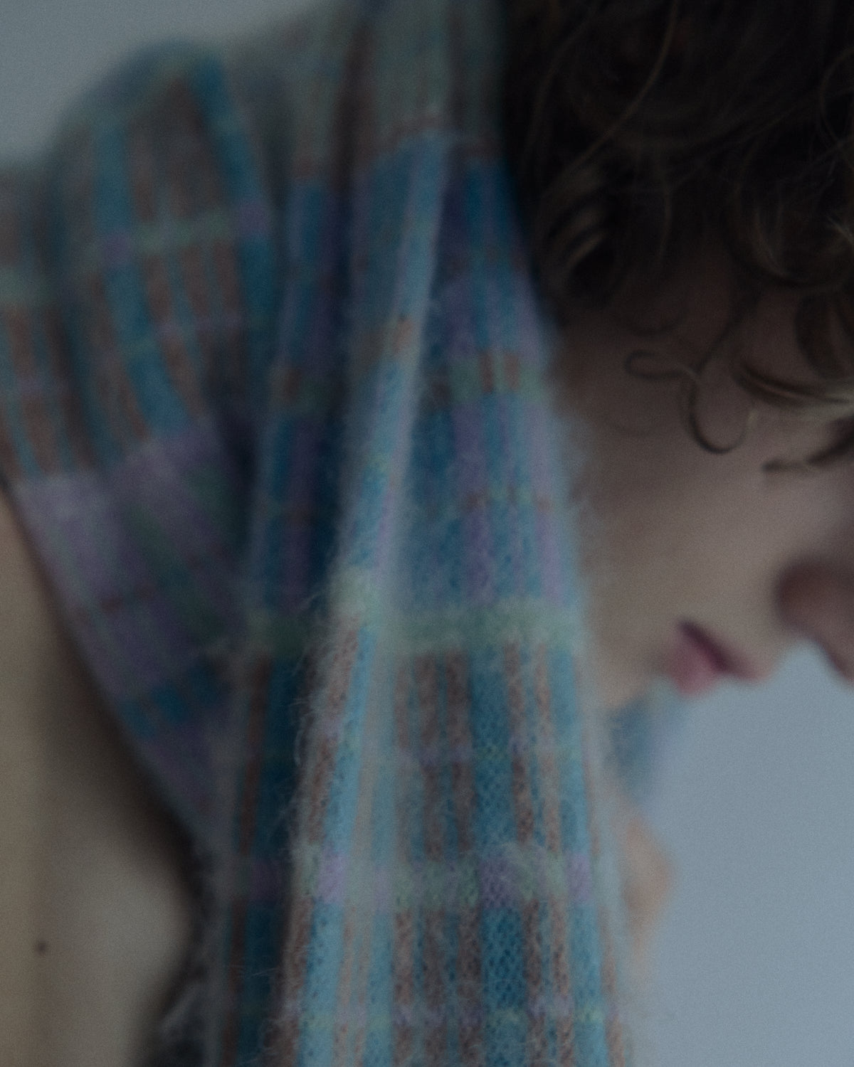 MIXED CHECK JACQUARD  SCARF
