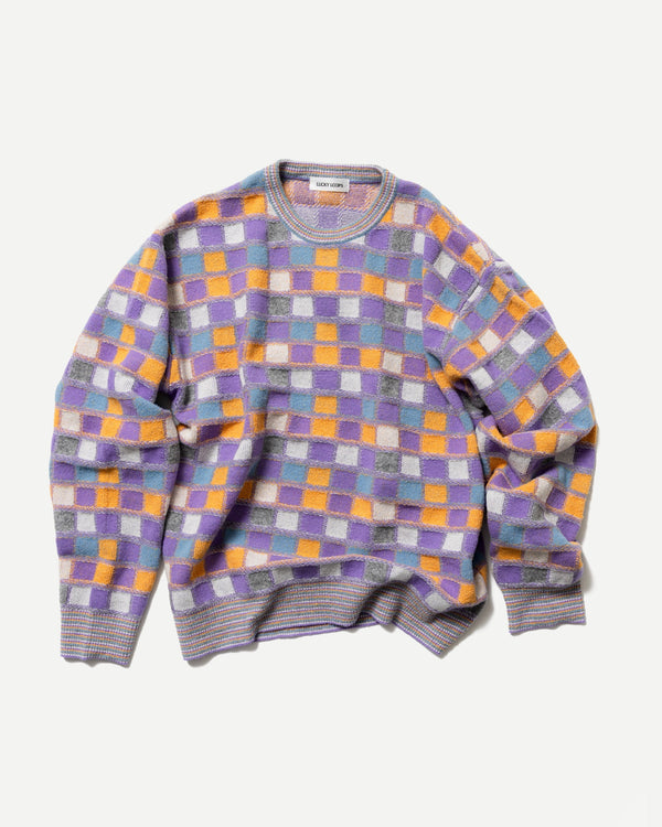 MULTICOLOR CHECKERBOARD PULLOVER