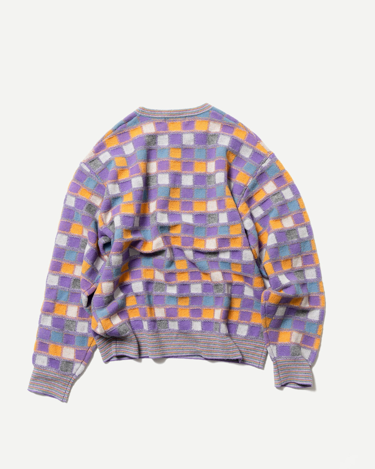 MULTICOLOR CHECKERBOARD PULLOVER