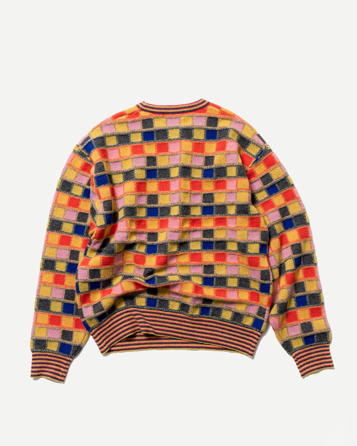 MULTICOLOR CHECKERBOARD PULLOVER