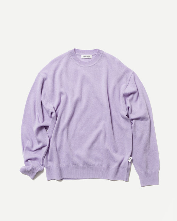 WOOL CASHMERE CREW NECK PULLOVER