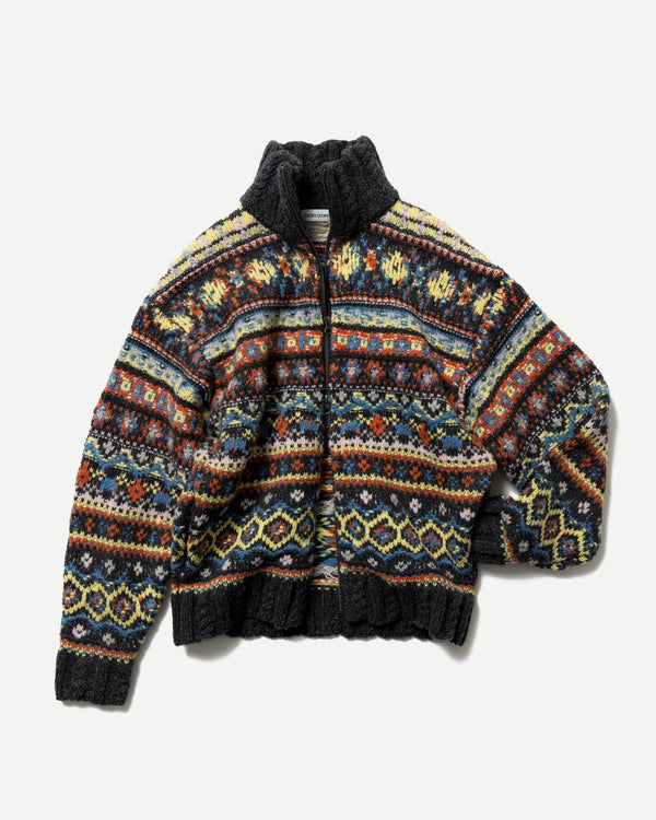 NATIVE PATTERN  ZIP-UP BLOUSON