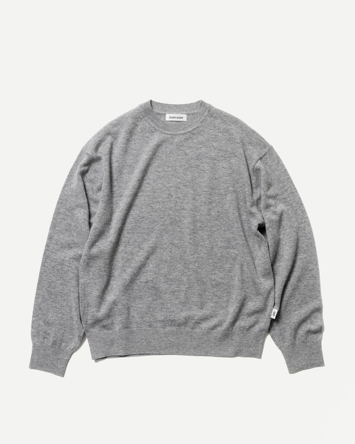 WOOL CASHMERE CREW NECK PULLOVER