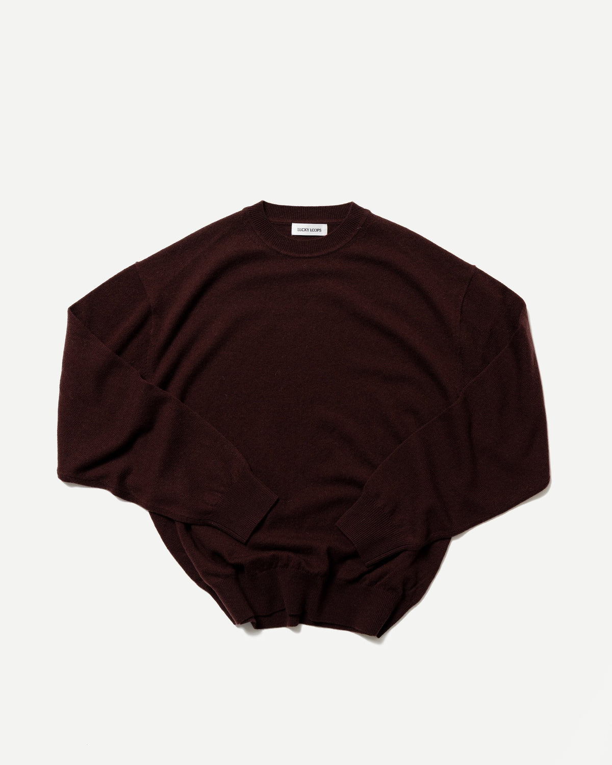 WOOL CASHMERE CREW NECK PULLOVER