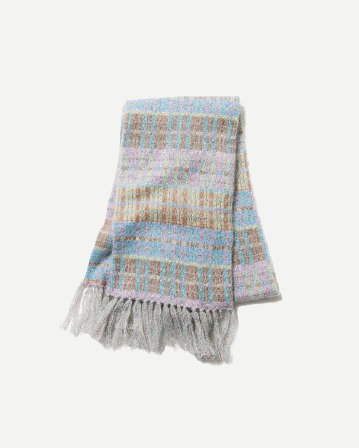 MIXED CHECK JACQUARD  SCARF