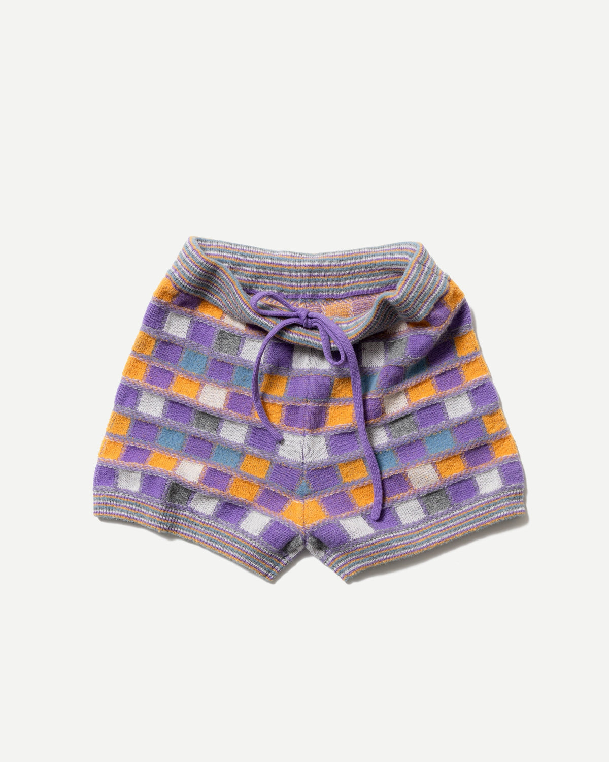 MULTICOLOR CHECKERBOARD SHORTS