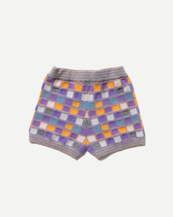 MULTICOLOR CHECKERBOARD SHORTS