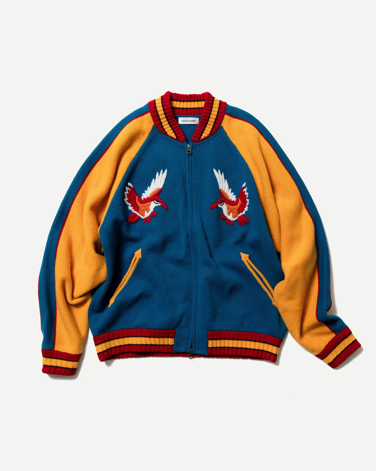 EMBROIDERED SUKAJAN KNIT JACKET