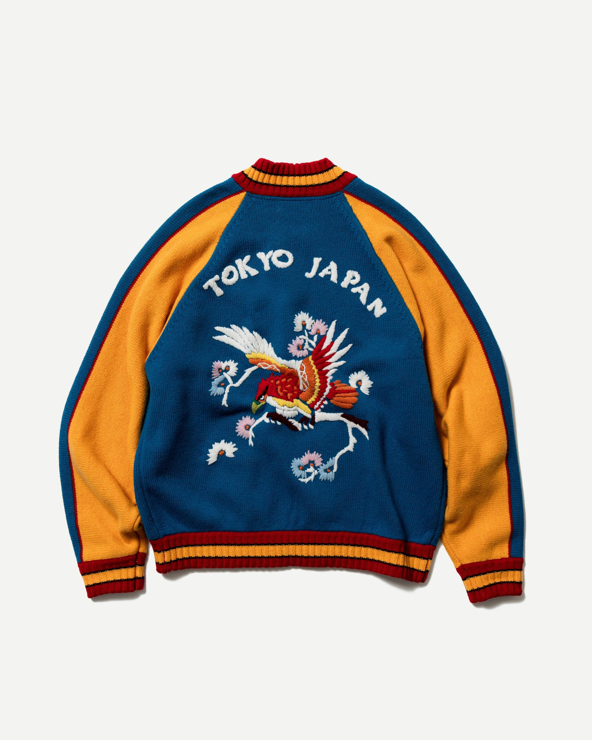 EMBROIDERED SUKAJAN KNIT JACKET