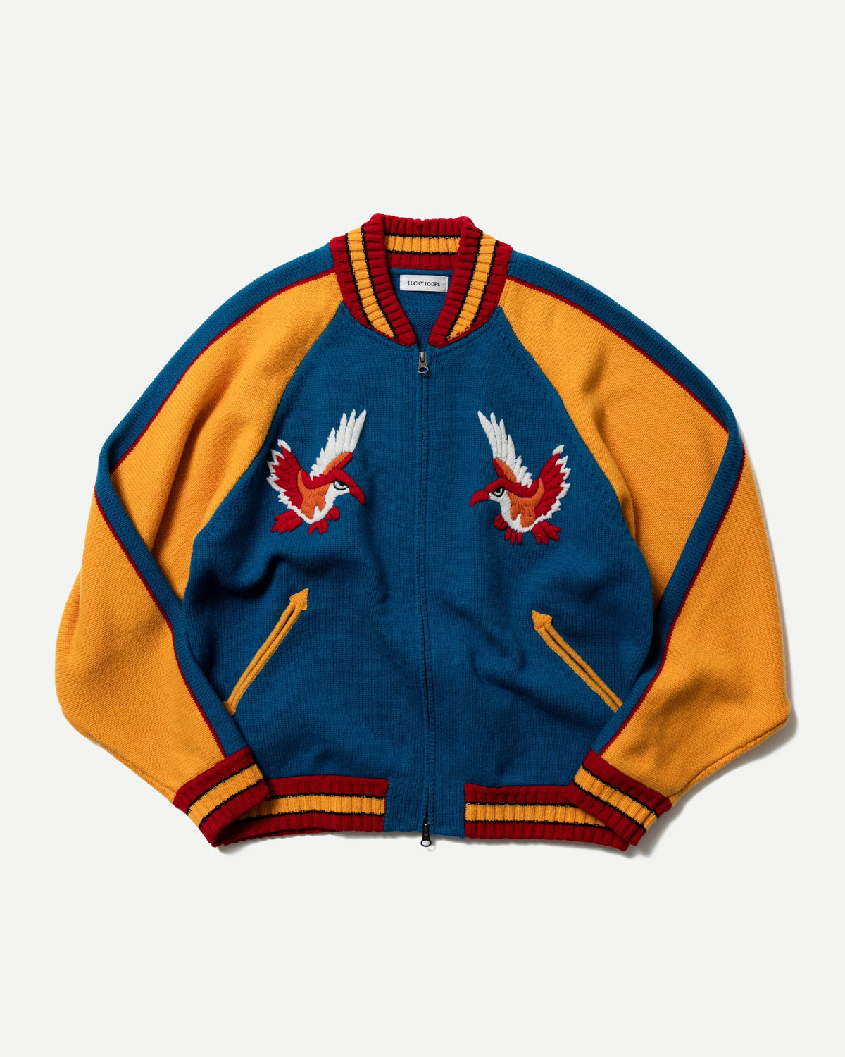 EMBROIDERED SUKAJAN KNIT JACKET