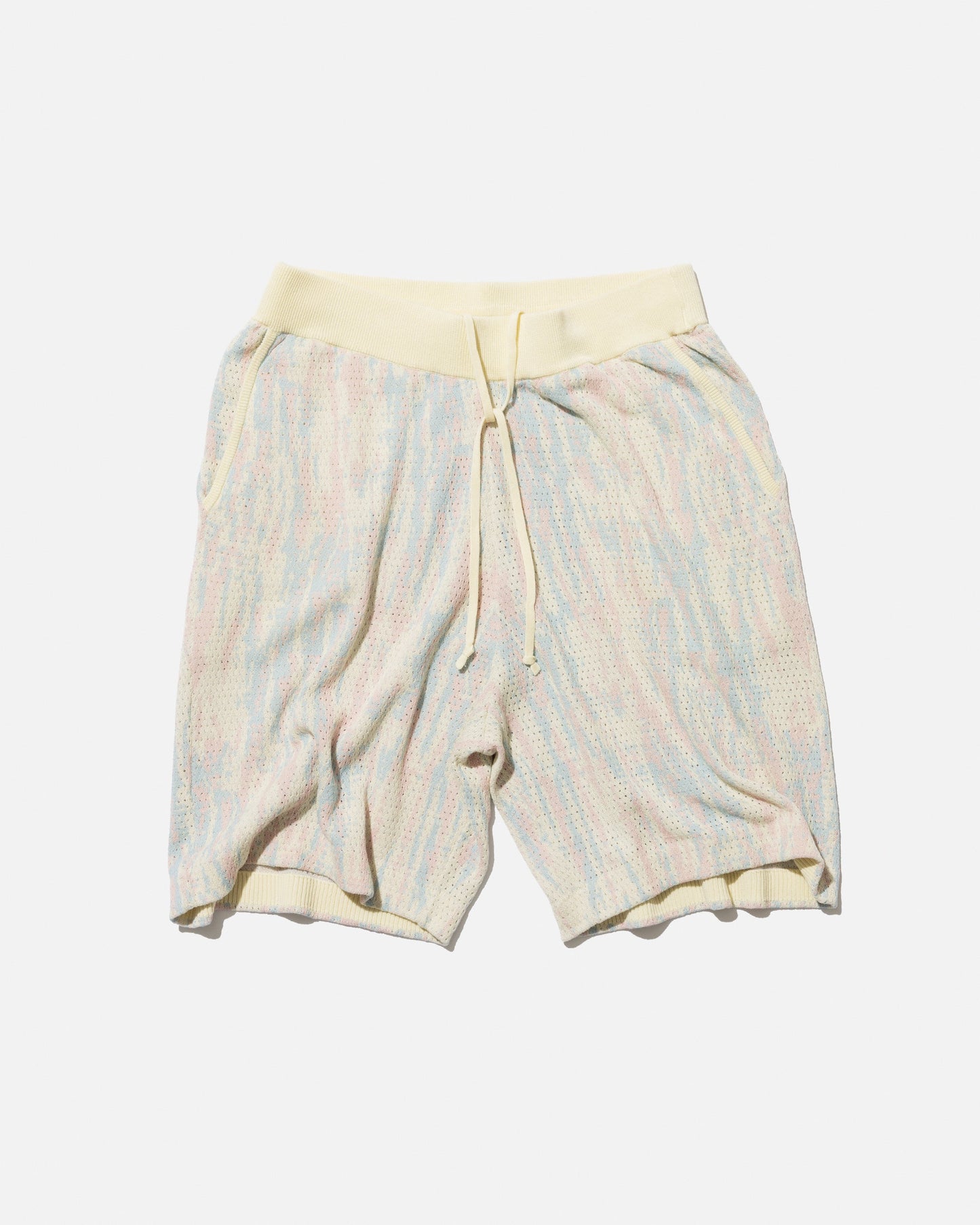 TIE DYE PATTERN MESH SHORTS