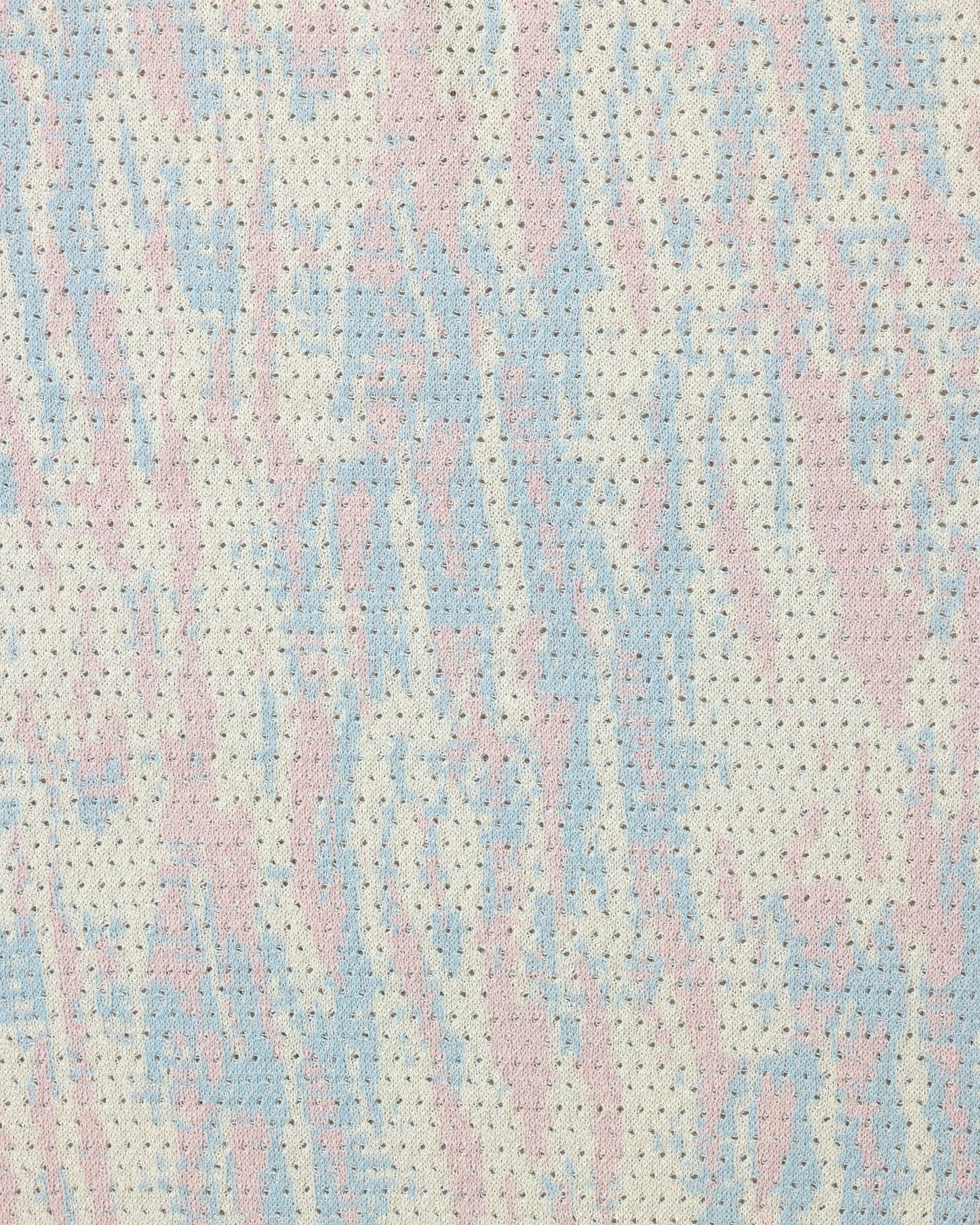 TIE DYE PATTERN MESH CREW