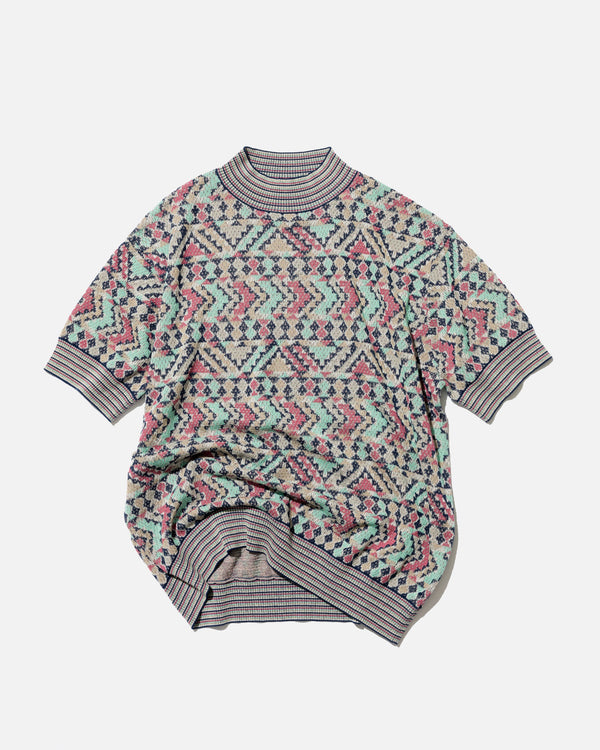 PATTERNED MESH MOC NECK