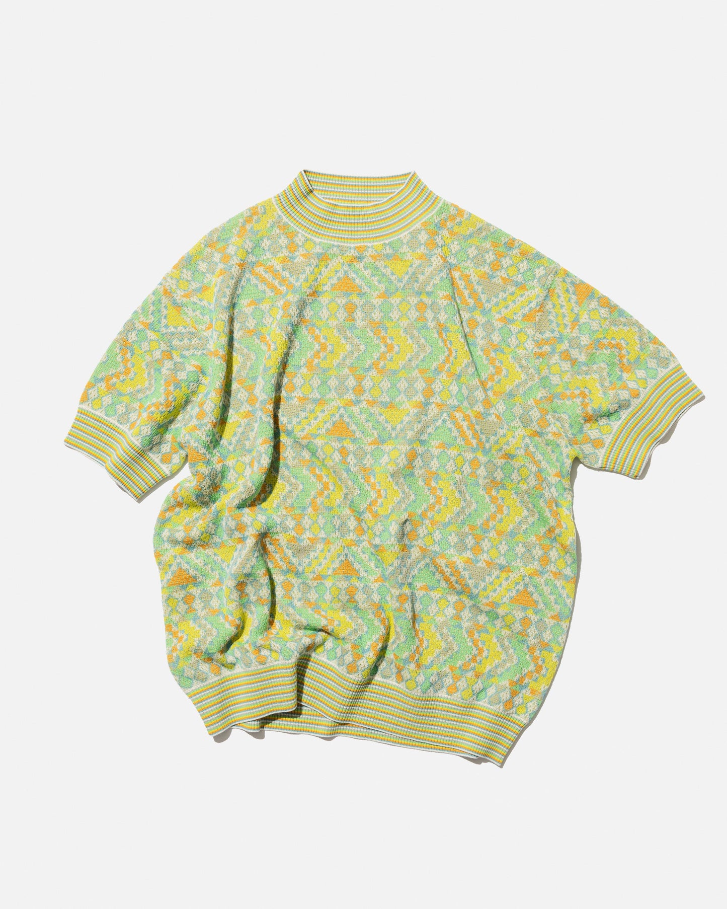 PATTERNED MESH MOC NECK