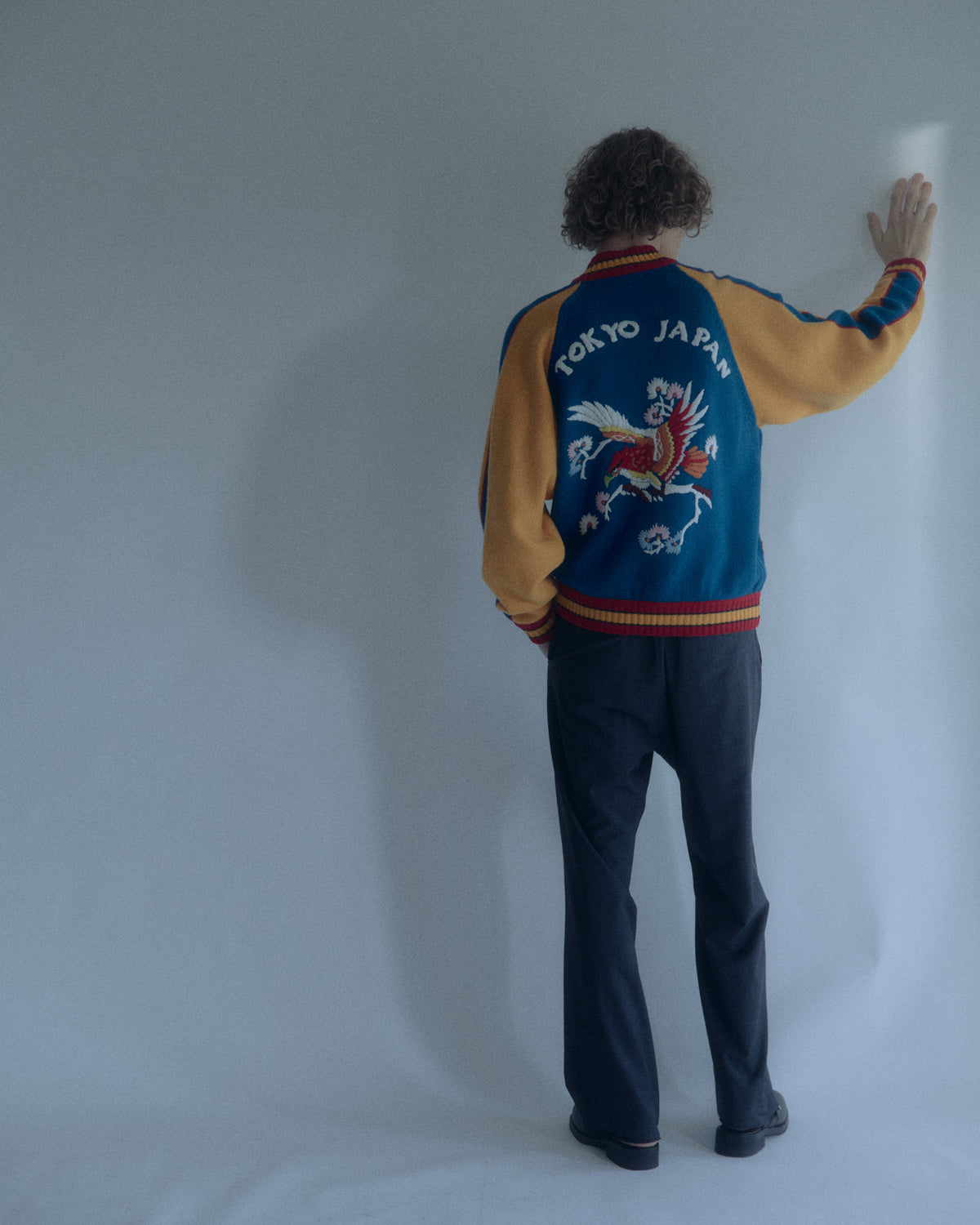 EMBROIDERED SUKAJAN KNIT JACKET