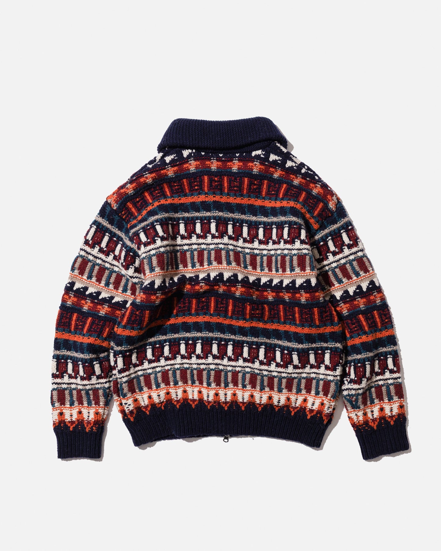 NATIVE PATTERN ZIP BLOUSON