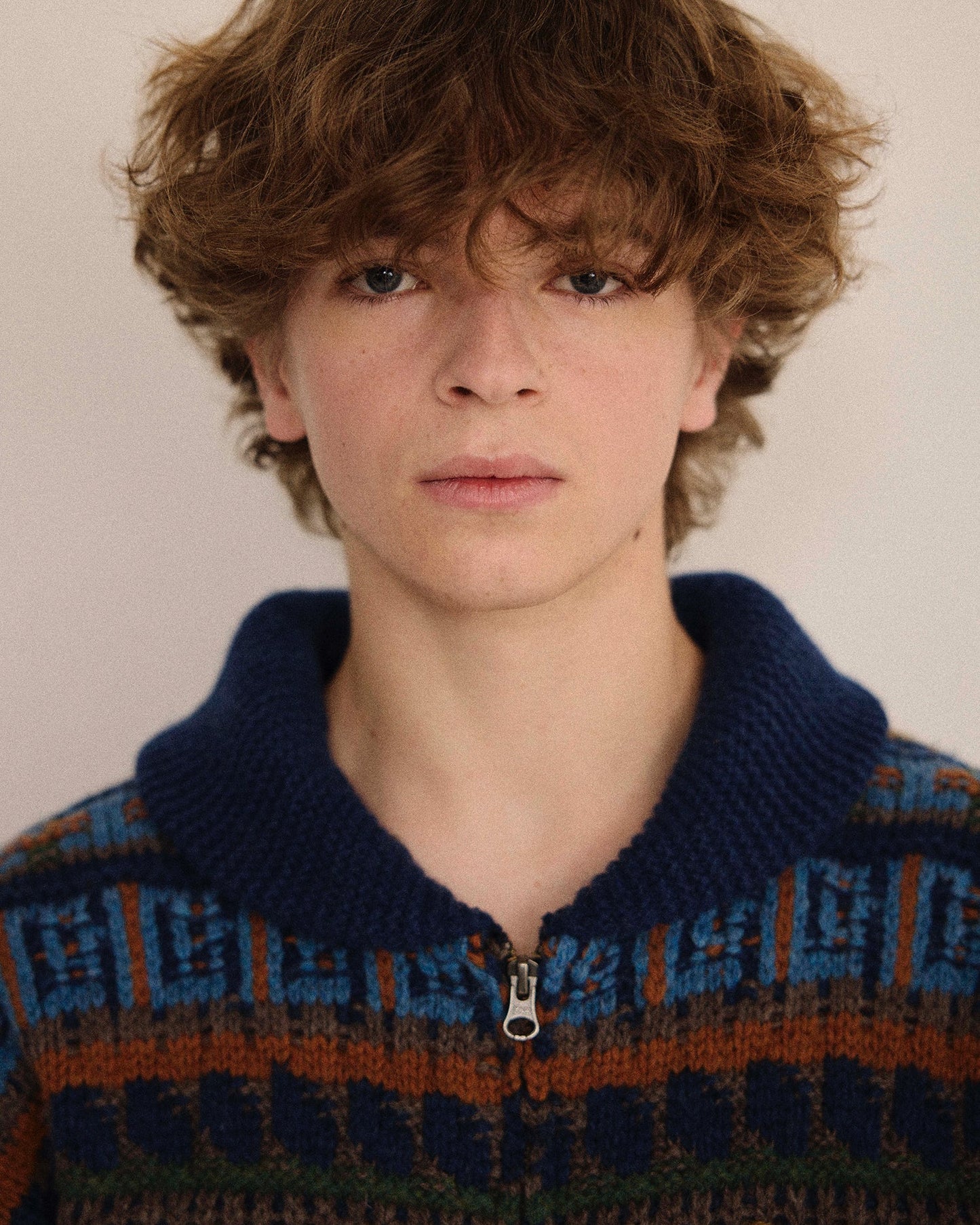 NATIVE PATTERN ZIP BLOUSON