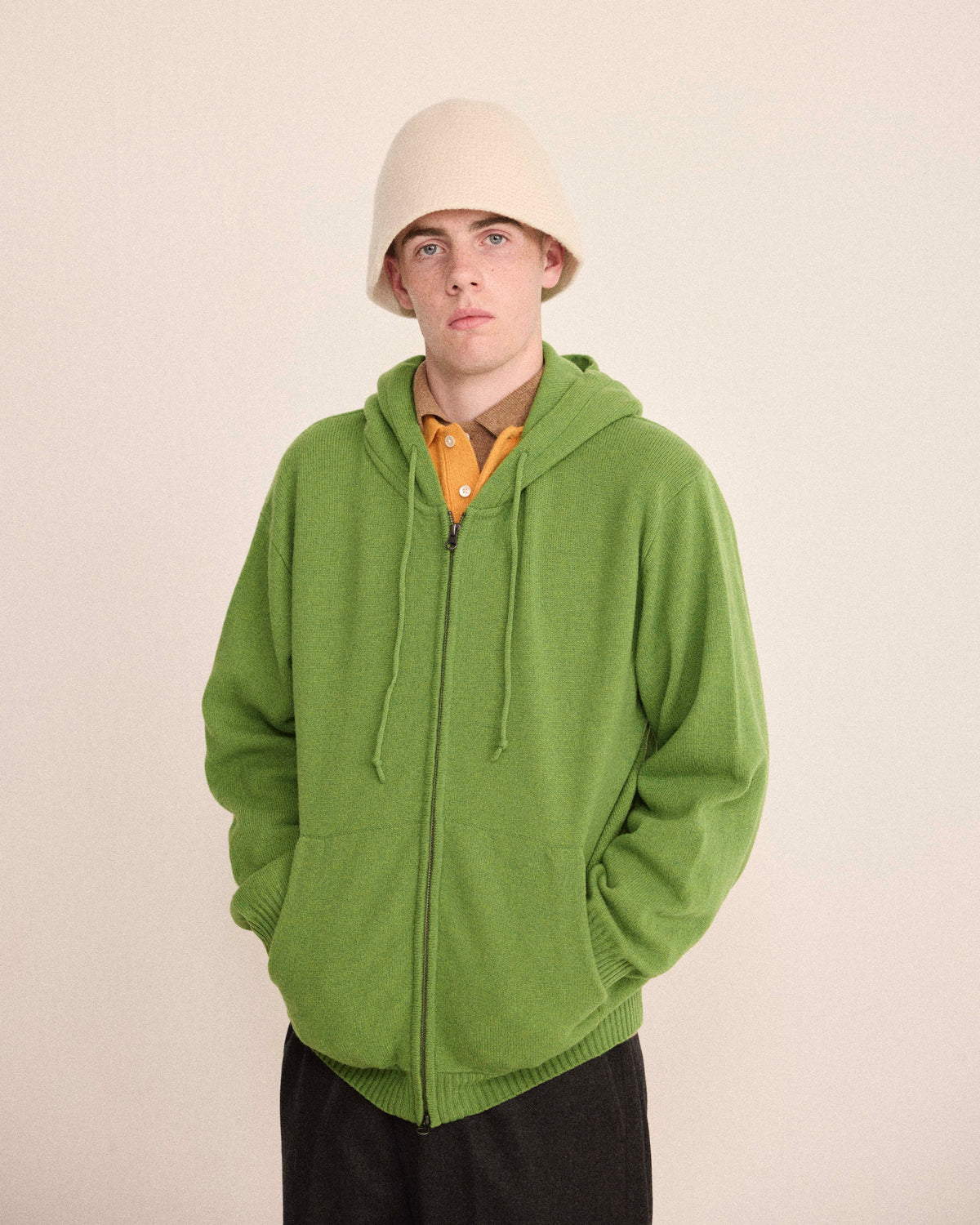 9G MERINO FULL ZIP HODDIE