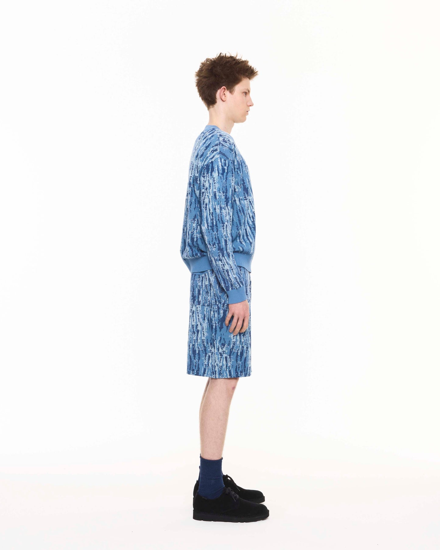 TIE DYE PATTERN MESH SHORTS