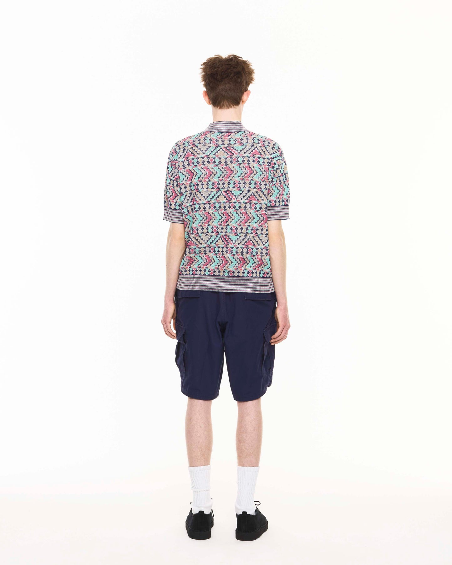PATTERNED MESH MOC NECK