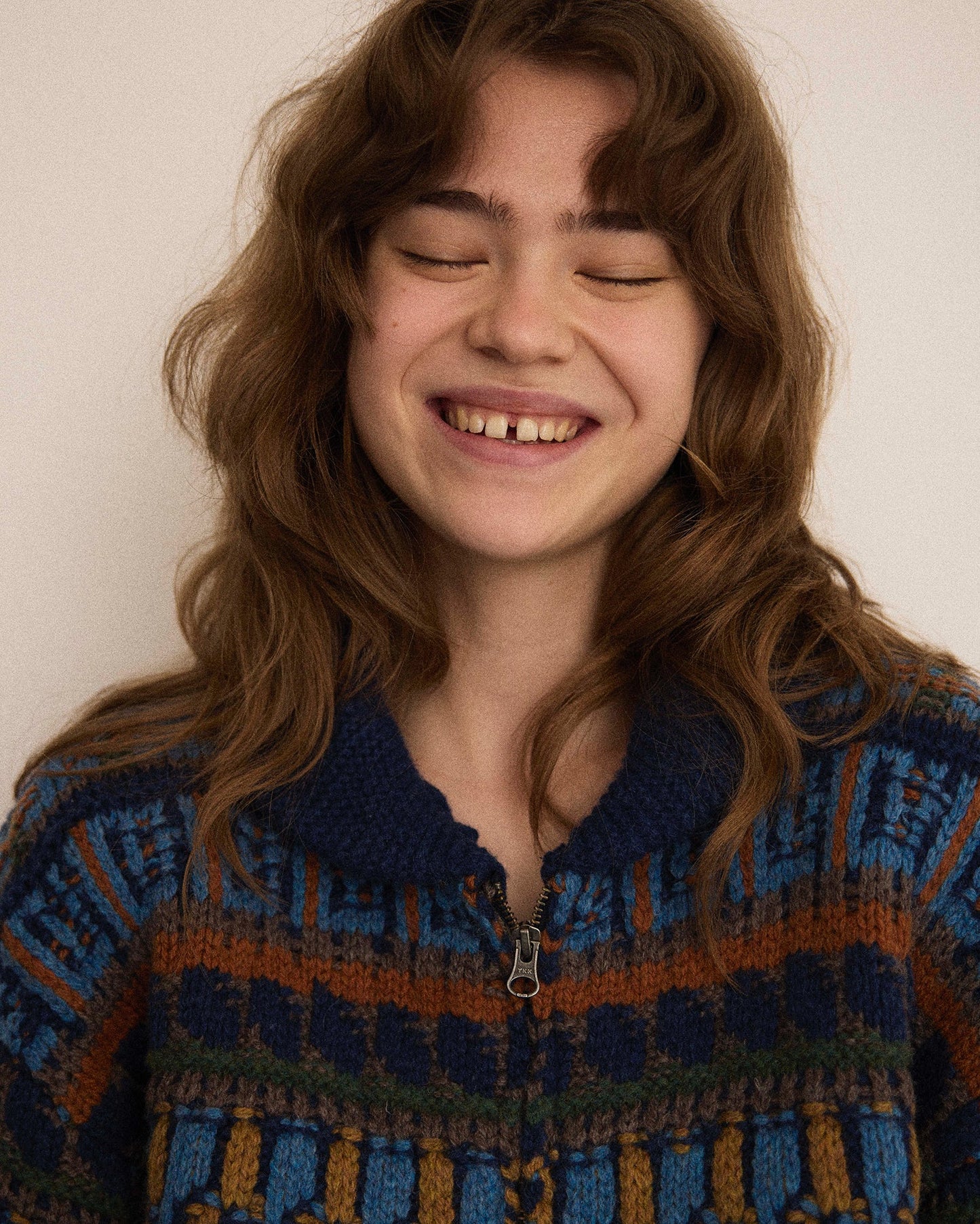 NATIVE PATTERN ZIP BLOUSON